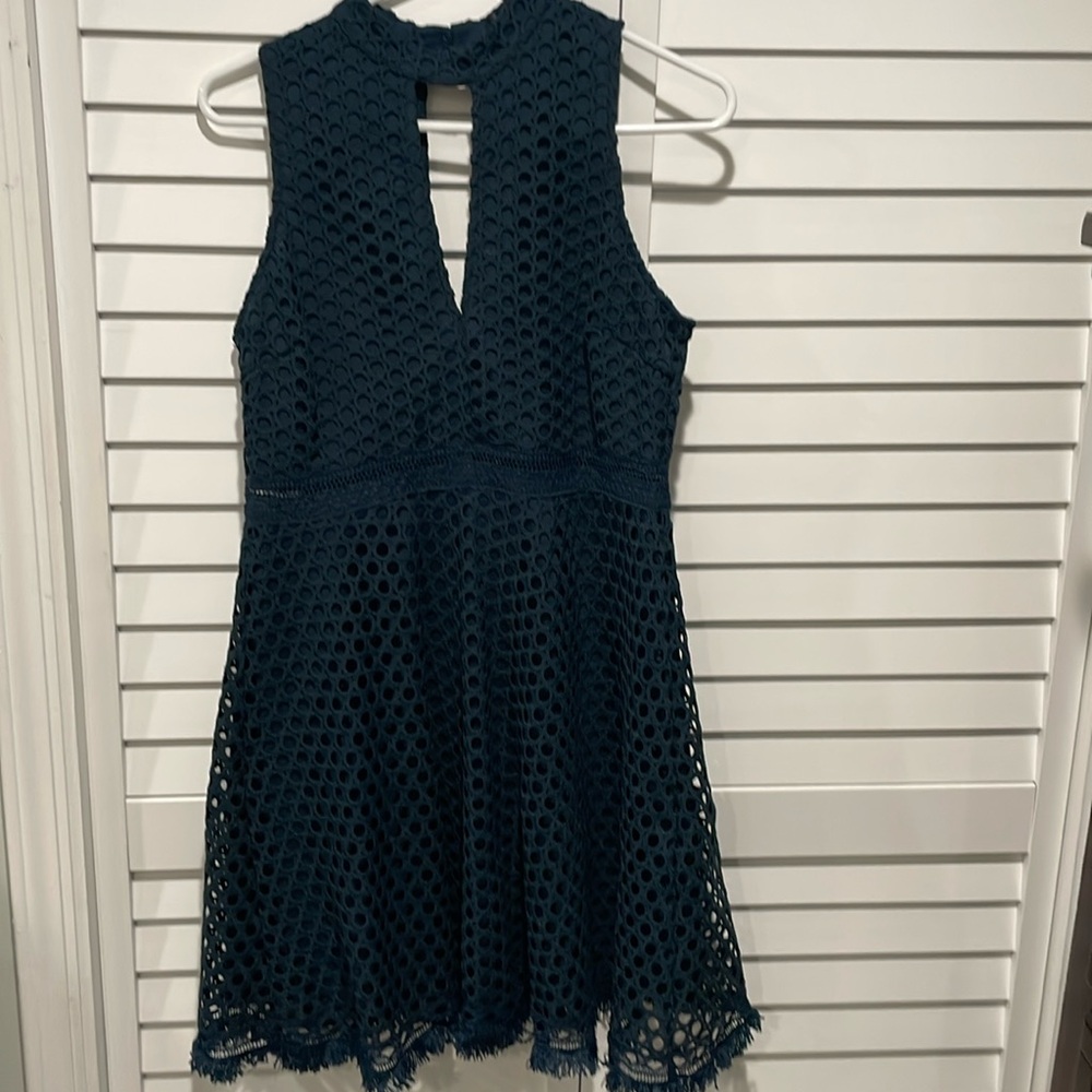 AQUA Navy Dress